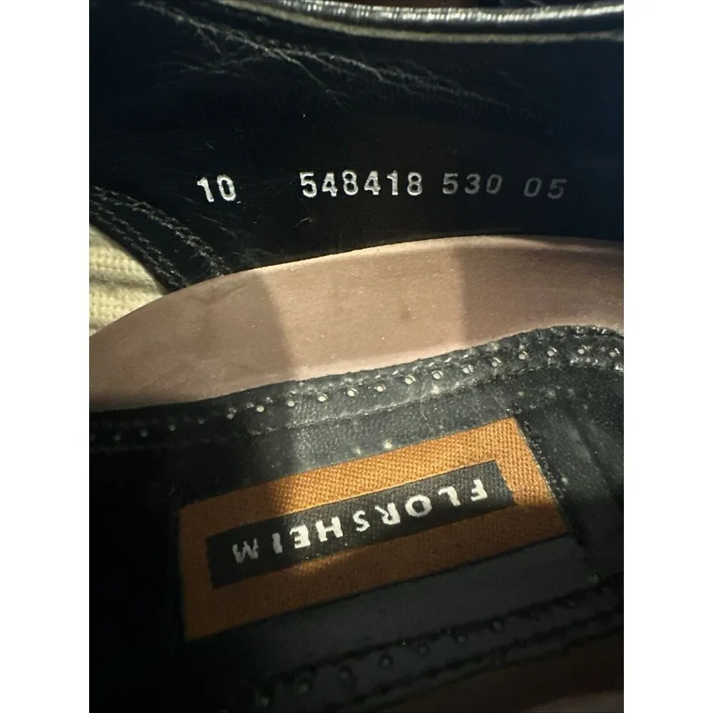 Florsheim 548418‎ Wingtip Oxford Brown Leather Dress Shoes Mens 10